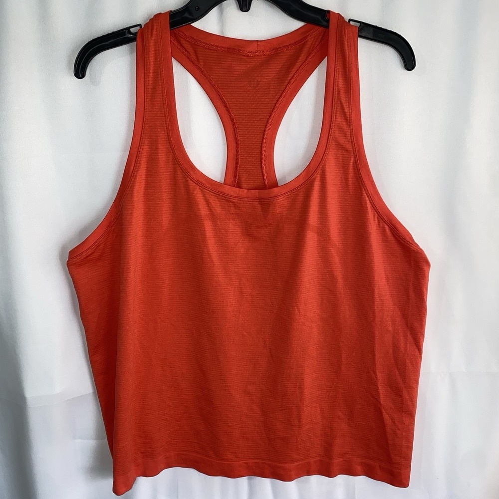 Lululemon Swiftly Tech Racerback Tank Top 2.0 Coral Size 18 Workout Athletic